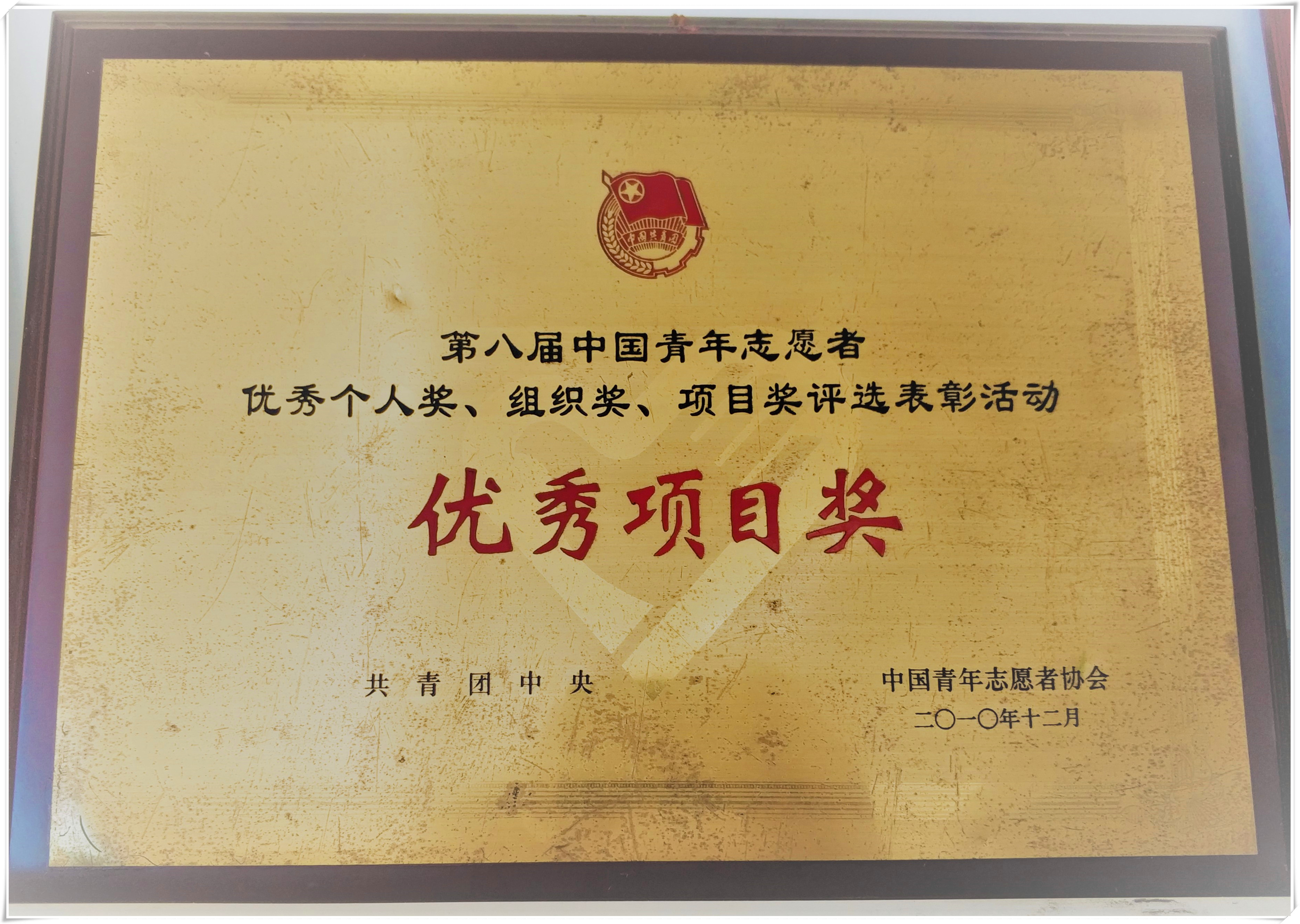中国青年志愿者优秀项目奖