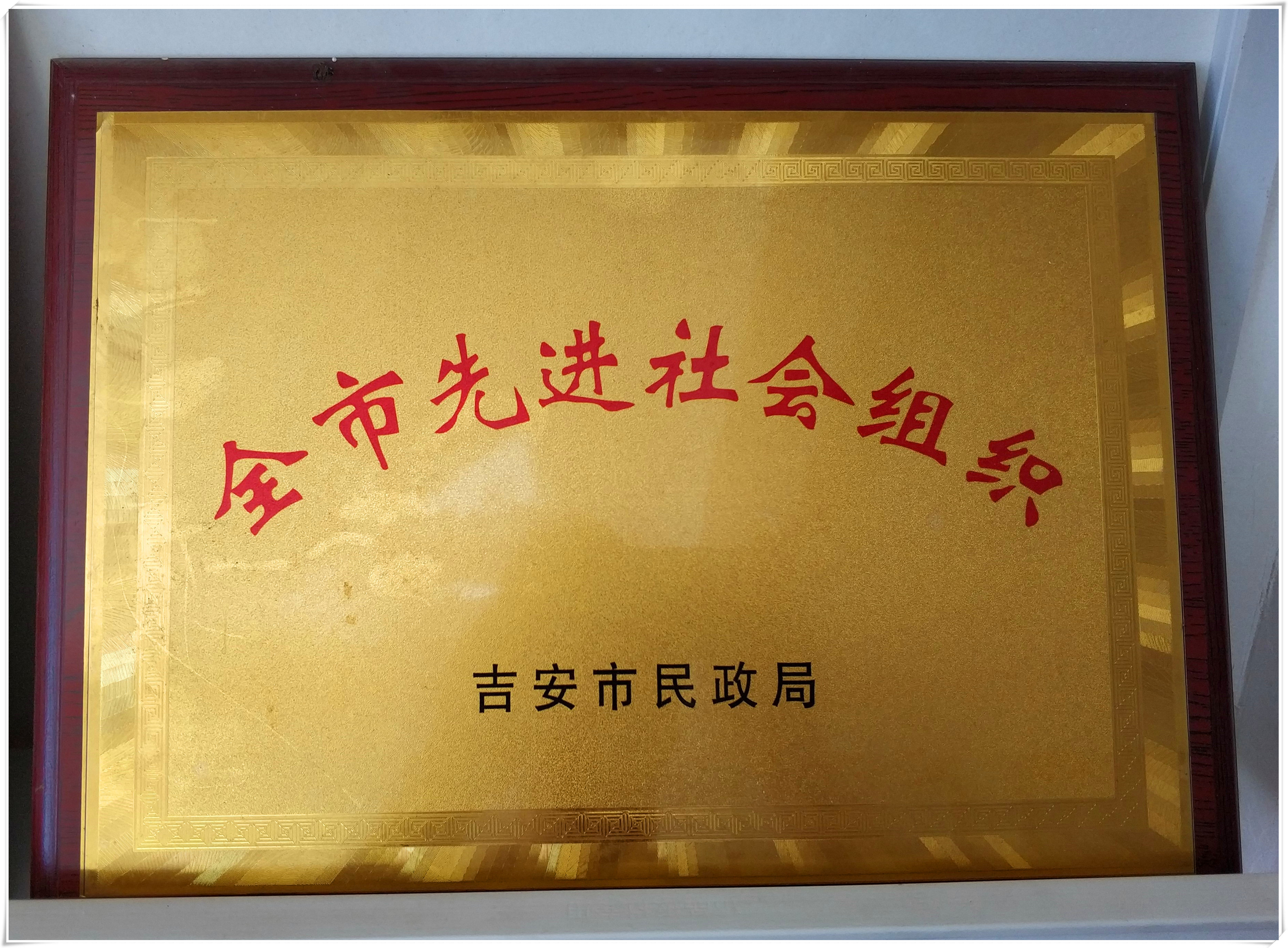 吉安市先进社会组织奖